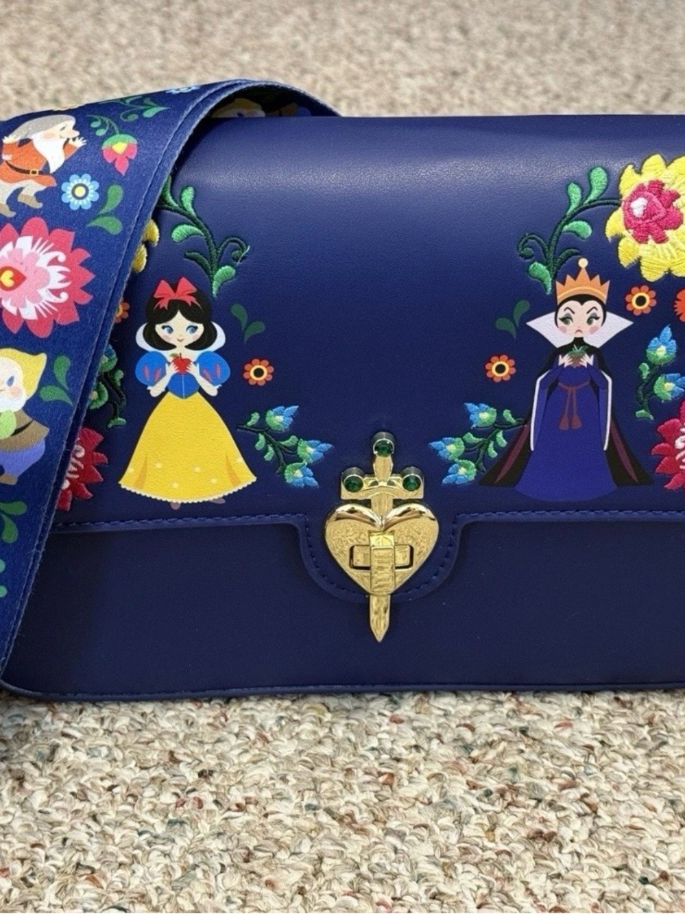 Loungefly Disney Snow White and the Seven Dwarfs Evil Queen Crossbody & Wallet